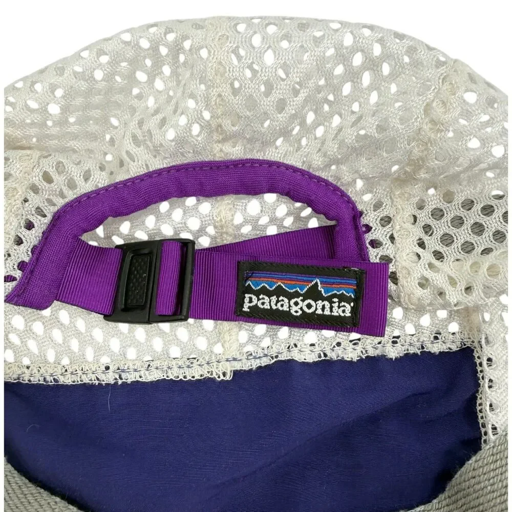 Vintage Patagonia Mesh Duckbill 5 Panel Cycling Running Hat USA Made Medium